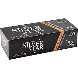 Гильзы сигаретные SILVER STAR Carbon Black Tube с угольным фильтром, 8,1*24мм 200 штук